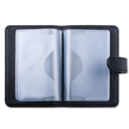 Визитница/кредитница однорядная GALANT "Ritter", на 24 карты, под гладкую кожу, застежка, черная, 235400 - Визитницы и кредитницы однорядные карманные