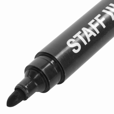 Маркер перманентный STAFF Basic PM-733, ЧЕРНЫЙ, круглый наконечник 2,5 мм, 150733 - Маркеры перманентные