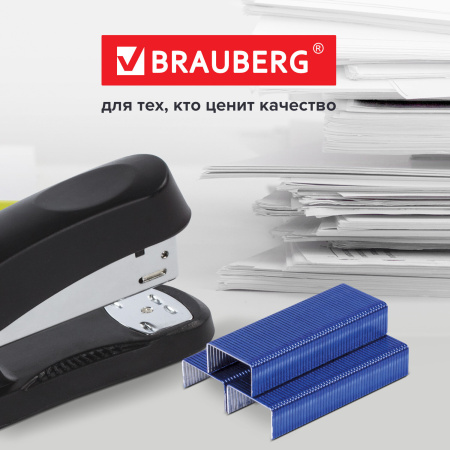 Скобы для степлера цветные №24/6, 1000 штук, BRAUBERG "EXTRA", до 30 листов, 229301 - Скобы для степлеров