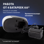 Точилка электрическая BRAUBERG "ORIGINAL", питание 220 В/4 батарейки АА, фрезерный механизм, 227565 - Точилки электрические