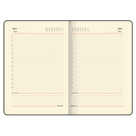Ежедневник недатированный А5 138х213 мм BRAUBERG "Metropolis Mix", под кожу, 136 л., желтый, 113292 - Ежедневники с покрытием "под кожу и ткань"