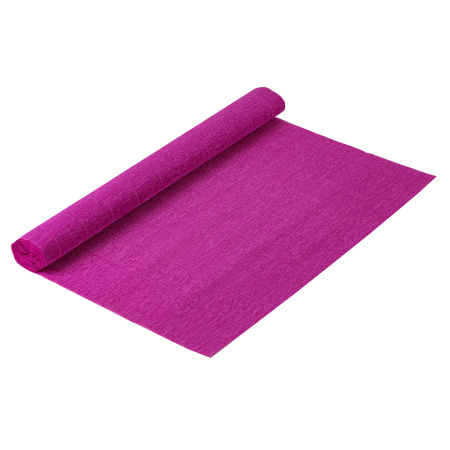 Бумага гофрированная/креповая (ИТАЛИЯ) 180 г/м2, 50х250 см, цикламен (572), BRAUBERG FIORE, 112636 - Цветная бумага