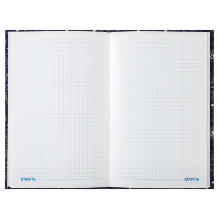 Блокнот (135х206 мм) А5 STAFF, 80 л., твердый, тиснение фольгой, "Blue sky", 111612 - Блокноты в книжном переплете