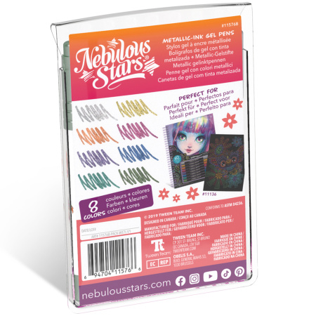 Серия: Hazelia. Набор цветных  гелевых ручек, металлик - Наборы