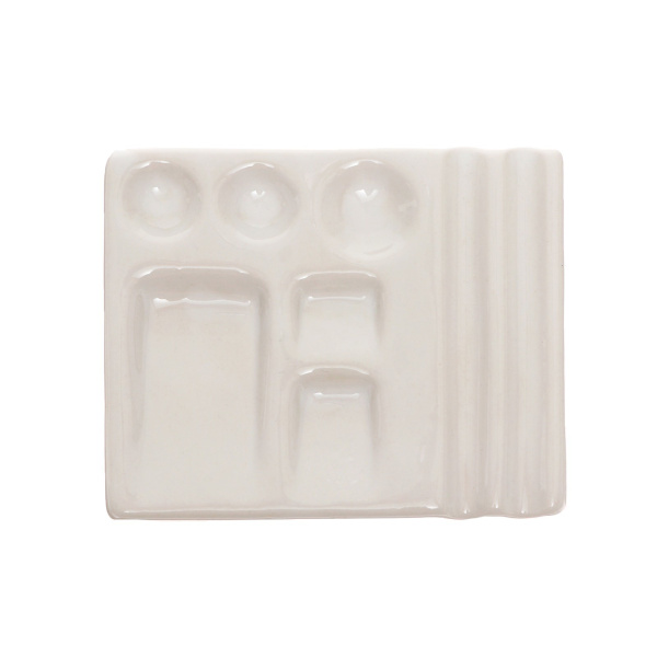 Палитра фарфоровая "Держатели кистей" 8,5 х 9,5 см - Палитры фарфоровые