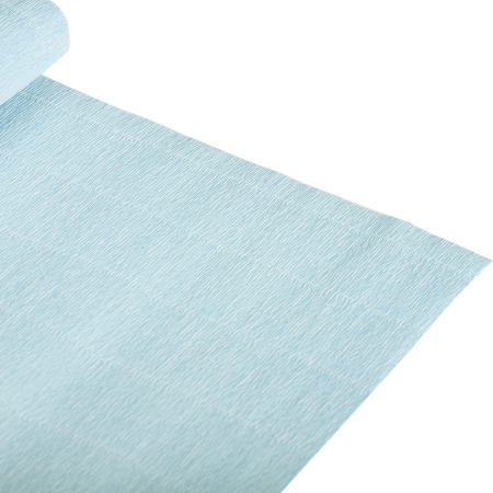 Бумага гофрированная/креповая (ИТАЛИЯ) 180 г/м2, 50х250 см, нежно-голубая (559), BRAUBERG FIORE, 112626 - Цветная бумага