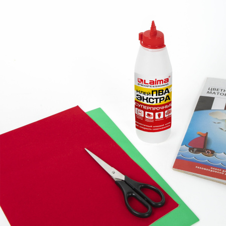Клей ПВА Экстра Суперпрочный 0,5 кг (керамика, ткань, кожа, дерево, бумага, картон), LAIMA, 606430 - Клей ПВА