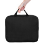 Папка на молнии с ручками STAFF EVERYDAY, А4, ширина 80 мм, полиэстер, черная, 270918 - Папки-сумки с ручками
