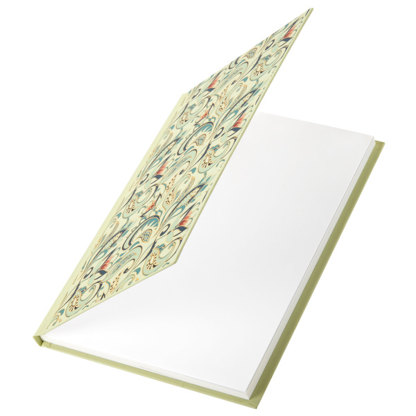 Блокнот А5 (135х206 мм), 80 л., твердый переплет, клетка, фольга, BRAUBERG, "Узор", 126049 - Блокноты в книжном переплете