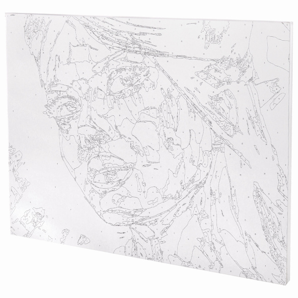 Картина по номерам 40х50 см, ОСТРОВ СОКРОВИЩ "Радужная женщина", на подрамнике, акрил, кисти - Картины по номерам