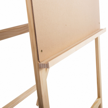 Мольберт напольный BRAUBERG ART CLASSIC "Хлопушка", планшет 60x60см, в собр.виде 60x120x5см, 190659 - Мольберты