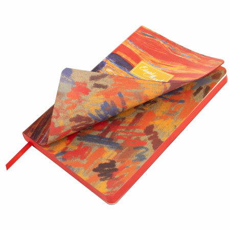 Ежедневник недатированный А5 (138х213 мм), BRAUBERG VISTA, под кожу, гибкий, 136 л., "Edvard Munch", 111984 - Ежедневники с покрытием "под кожу и ткань"