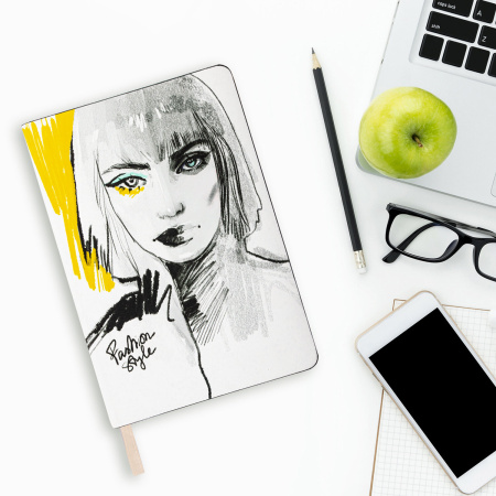 Блокнот А5 (143x210 мм), BRAUBERG VISTA "Fashion Style", под кожу, гибкий, 80 л., 112067 - Бизнес-блокноты и бизнес-тетради