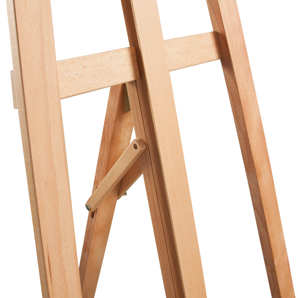 Мольберт напольный BRAUBERG ART CLASSIC, бук, угол 60°, 63х174(231)х68см, высота холста 126см,190652 - Мольберты