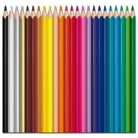 Карандаши цветные MAPED "COLOR PEP'S Strong", набор 24 цвета, грифель 3,2 мм, пластиковый корпус, 862724 - Карандаши цветные