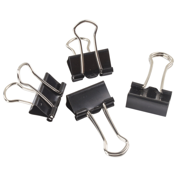 Набор STAFF "Profit", зажимы 19 и 25 мм по 6 шт., скрепки 28 мм/60 шт., 50 мм/30 шт., кнопки-гвоздики 50 шт., блистер, 226255 - Наборы канцелярских мелочей