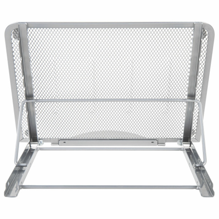 Подставка для книг, ноутбуков, планшетов BRAUBERG "Germanium", 240х195х20 мм, серебро, металл, 237984 - Подставки для книг