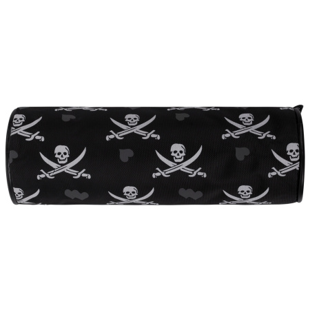 Пенал-косметичка BRAUBERG для учеников начальной школы, черный, "Пираты", 20х7х7 см, 223273 - Пеналы мягкие