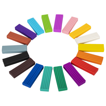 Пластилин классический BRAUBERG KIDS, 18 цветов, 360 г, со стеком, 106510 - Пластилин