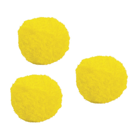 Помпоны для творчества, желтые, 15 мм, 30 шт., ОСТРОВ СОКРОВИЩ, 661444 - Помпоны для творчества