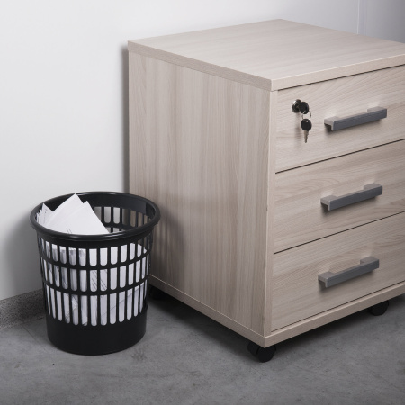 Корзина для бумаг STAFF "Basic" сетчатая, 9 л, черная, 237915 - Корзины для бумаг