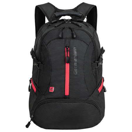 Рюкзак GERMANIUM "S-03" универсальный, с отделением для ноутбука, увеличенный объем, черный, 46х32х26 см, 226949 - Рюкзаки с отделением для ноутбука