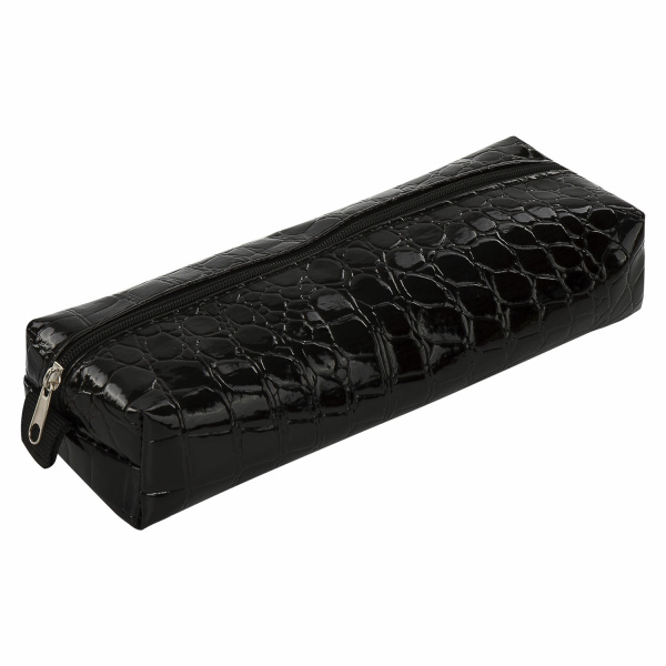 Пенал-косметичка BRAUBERG, "крокодиловая кожа", "Ultra", дисплей, 20x6x4 см, ассорти 5 цветов, 270852 - Пеналы мягкие