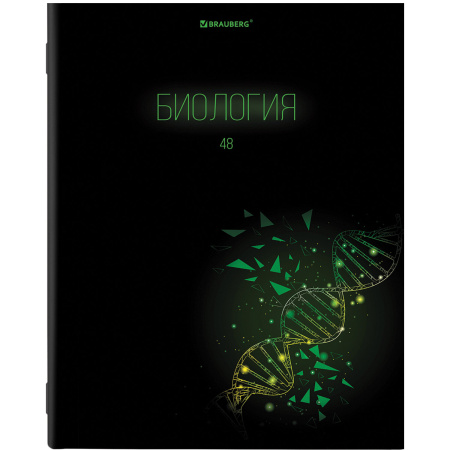 Тетради предметные, КОМПЛЕКТ 12 ПРЕДМЕТОВ, "DARK", 48 листов, глянцевый УФ-лак, BRAUBERG, 404028 - Тетради предметные