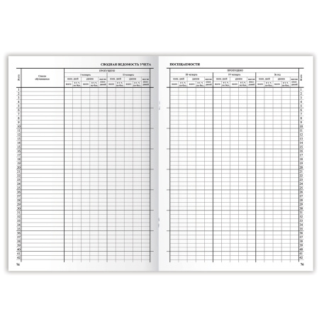 Классный журнал BRAUBERG 1-4 кл., А4, 200х290 мм, твердая ламинированная обложка, офсет, 125140 - Классные журналы