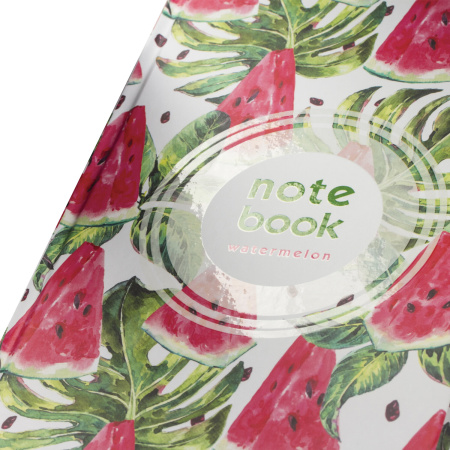 Блокнот А5 (135х206 мм), 80 л., твердый, клетка, выборочный лак, STAFF, "Juicy", 111605 - Блокноты в книжном переплете