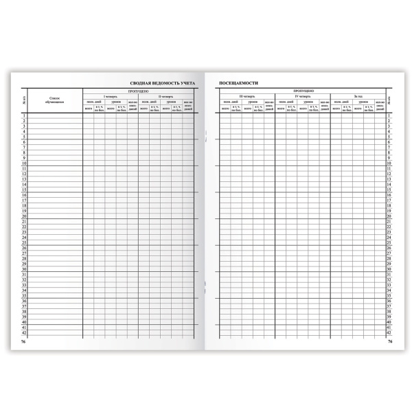 Классный журнал BRAUBERG 1-4 кл., А4, 200х290 мм, твердая ламинированная обложка, офсет, 125140 - Классные журналы