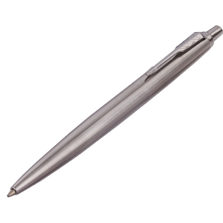 Ручка шариковая PARKER "Jotter XL Monochrome Stainless Steel CT", корпус серебристый, сталь, синяя,2122756 - Ручки шариковые подарочные