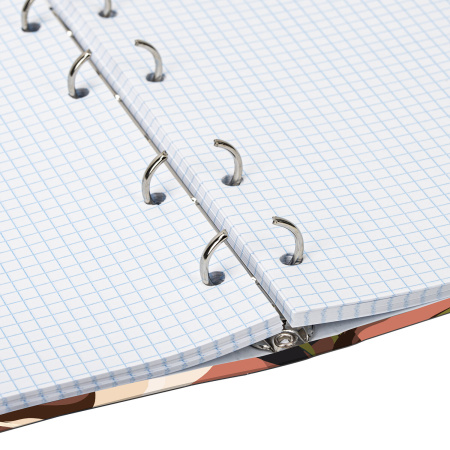 Тетрадь на кольцах А5 (165х215 мм), 120 листов, твердый картон, клетка, BRAUBERG, Vision, 404075 - Тетради на кольцах и сменные блоки к ним