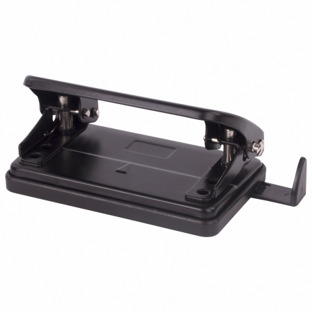 Дырокол металлический ОФИСМАГ, до 10 листов, черный, 229692 - Дыроколы настольные