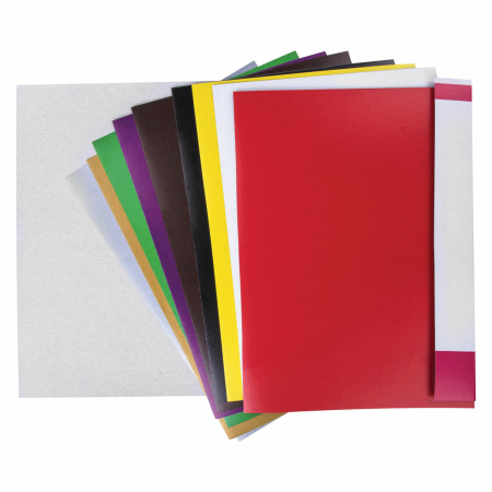 Картон цветной А4 МЕЛОВАННЫЙ, ВОЛШЕБНЫЙ, КОМПЛЕКТ 3 папки по 10 листов, 10 цветов, BRAUBERG, 200х290 мм, 880255 - Цветной и белый картон