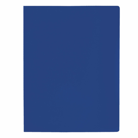 Папка с боковым металлическим прижимом STAFF, синяя, до 100 листов, 0,5 мм, 229232 - Папки с прижимом