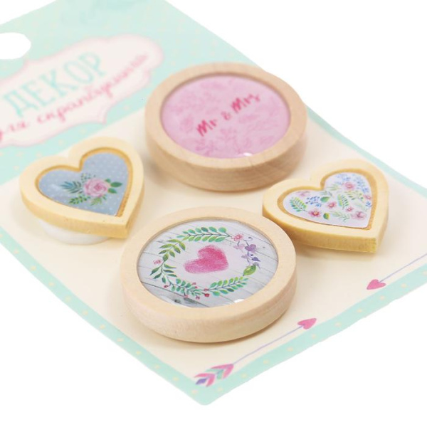 Декоративные элементы из дерева для скрапбукинга "Любовь дарит крылья", размер упаковки 6*10 см - Декоративные элементы из дерева Декоративные элементы из дерева для скрапбукинга "Любовь дарит крылья", размер упаковки 6*10 см - Декоративные элементы из дерева