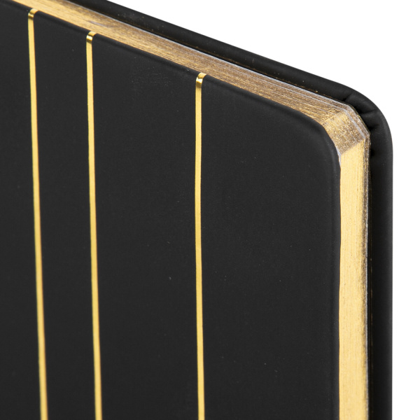 Блокнот А5 (135х205 мм), BRAUBERG "TOUCH", под кожу, 80 л., линия, черный, 113409 - Бизнес-блокноты и бизнес-тетради