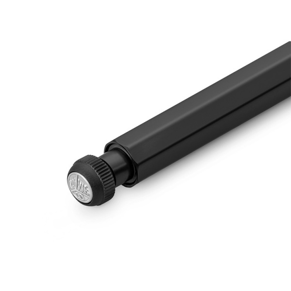 Карандаш механический KAWECO SPECIAL S AL Mini 0.7мм с ластиком чёрный корпус (алюминий) в подарочном футляре - Цанговые, механические карандаши