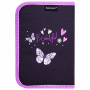Пенал BRAUBERG с наполнением, 1 отделение, 1 откидная планка, 24 предмета, 21х14 см, "Flower butterfly", 271524 - Пеналы с наполнением