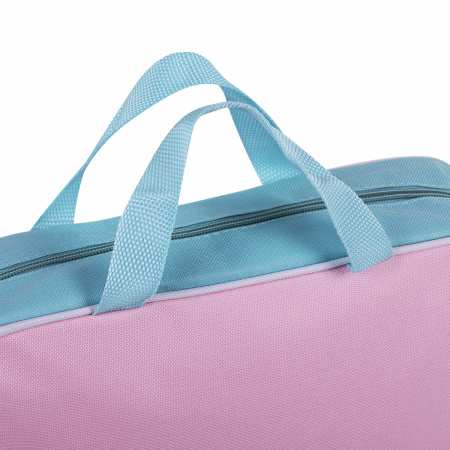 Папка на молнии с ручками STAFF EVERYDAY А4, 1 отделение, полиэстер, 80 мм, нежно-розовый, 271488 - Папки-сумки с ручками