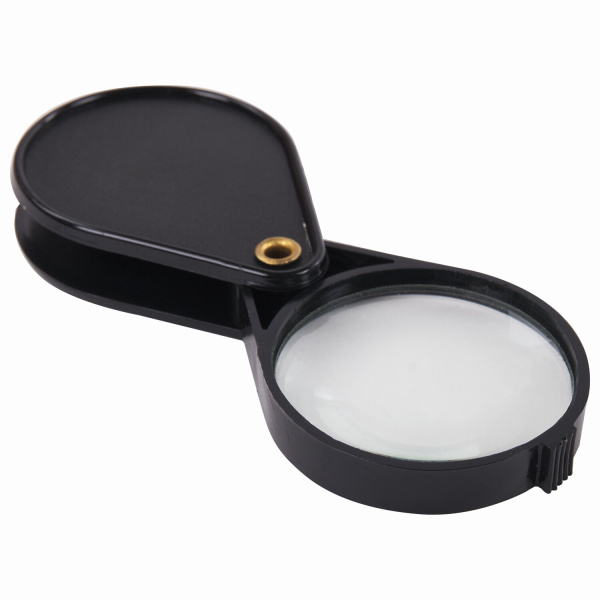 Лупа просмотровая BRAUBERG, складная, диаметр 50 мм, увеличение 6, 451798 - Лупы