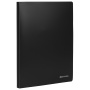 Папка на 2 кольцах BRAUBERG "Office", 25 мм, черная, до 170 листов, 0,5 мм, 227495 - Папки на кольцах