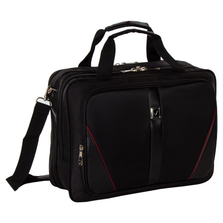 Сумка-портфель BRAUBERG с отделением для ноутбука 15-16", "Business", 2 отделения, черная, 41х32х15 см, 240389 - Сумки деловые с отделением для ноутбука и планшета