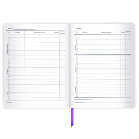 Дневник 1-11 класс 48 л., кожзам (гибкая), термотиснение, фольга, BRAUBERG, "Panda", 106171 - Дневники универсальные