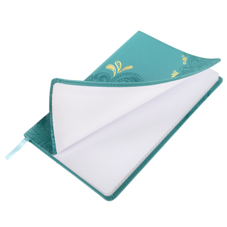 Блокнот А5 (148х218 мм), BRAUBERG "Orient", 128 л., кожзаменитель с тиснением, клетка, ассорти, 125236 - Бизнес-блокноты и бизнес-тетради