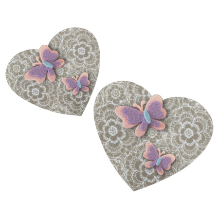 Цветной фетр для творчества, А4, 210х297 мм, ОСТРОВ СОКРОВИЩ, с рисунком, 5 листов, 5 цветов, толщина 2 мм, "Пастель", 660650 - Фетр