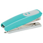 Степлер №10 BRAUBERG "Germanium", до 12 листов, с антистеплером, бирюзовый, ГАРАНТИЯ 5 ЛЕТ, 226565 - Степлеры настольные