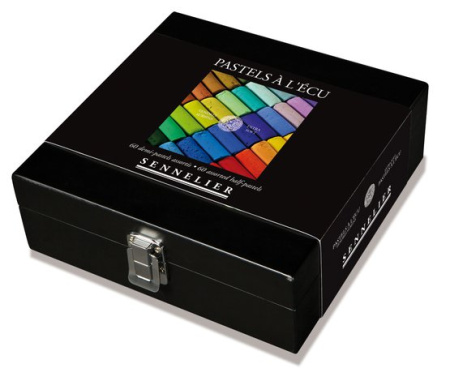 Набор художественной пастели "A' L'ECU" Sennelier, 60 цветов, 1/2, в деревянной коробке
