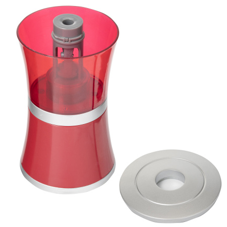 Точилка электрическая BRAUBERG "STYLE", питание от USB/4 батареек АА, красная, 223568 - Точилки электрические